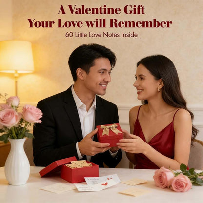 DIY Love Notes Box - Mini Blank Cards & Envelopes for Him Her - Cute Valentine’S Day Anniversary Gift for Boyfriend Valentine'S Day